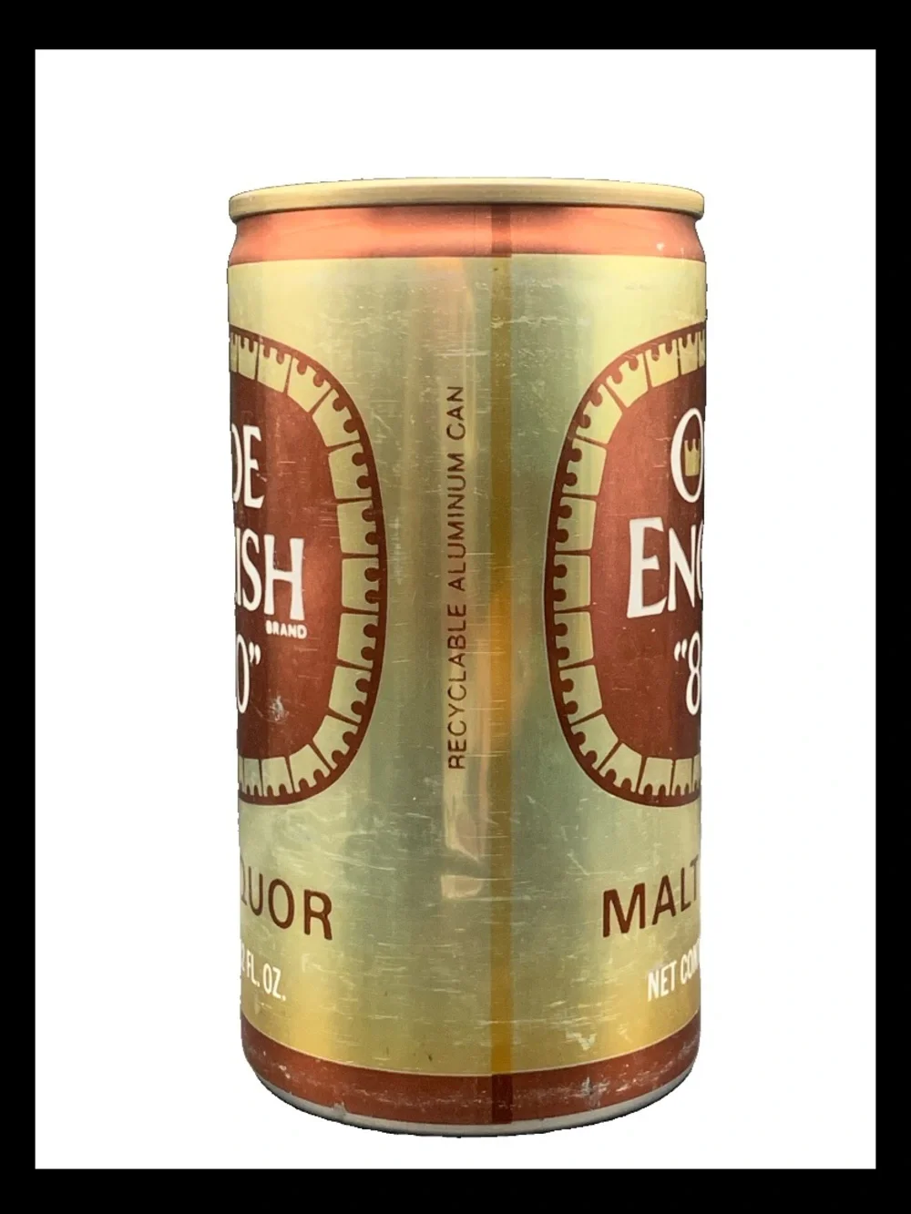 Vintage Beer Can Olde English 800 Malt Liquor Tab Empty Aluminum Can